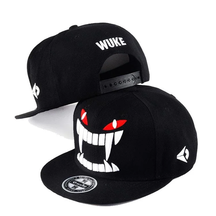 Lightweight Baseball CapsMen's Hip-pop Big Teeth Skull Baseball Caps