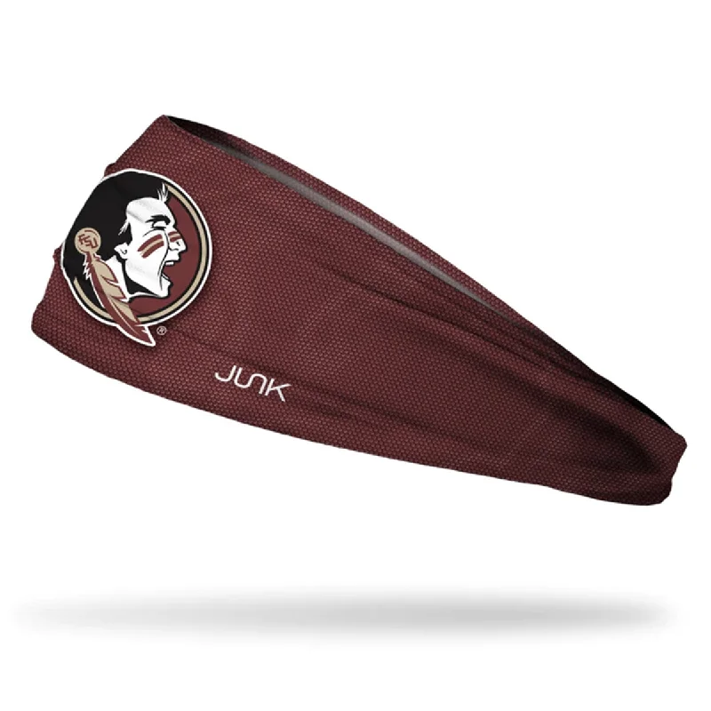 Customized Baseball CapsJunk Brands Seminole Logo Jersey Headband - Garnet