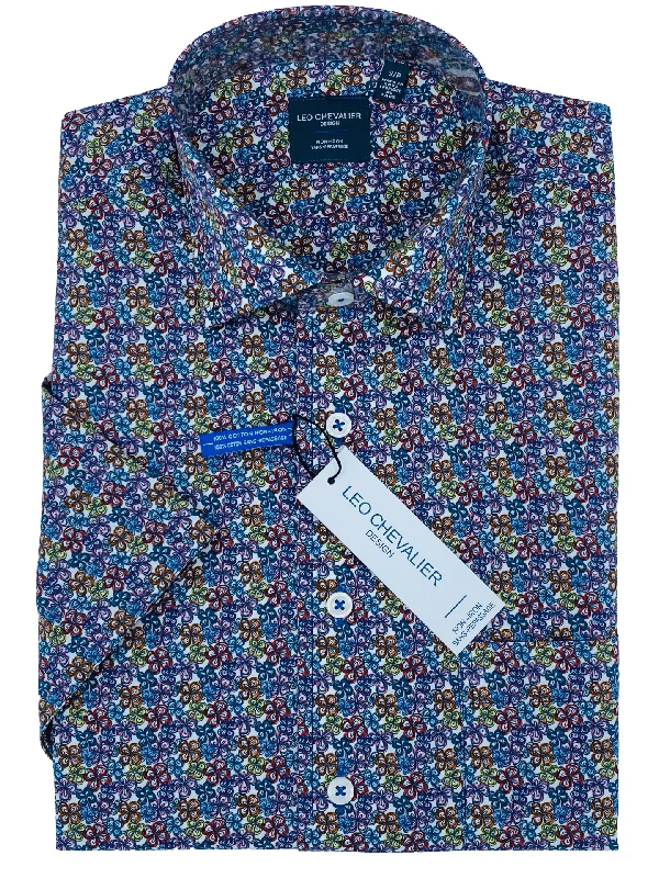 Men's Casual Friday Shirts for Relaxed Office DaysLeo Chevalier Short Sleeve Sport Shirt - 524364 - 9000 Bright Floral Men's Casual Friday Shirts for Relaxed Office DaysLeo Chevalier Short Sleeve Sport Shirt - 524364 - 9000 Bright Floral