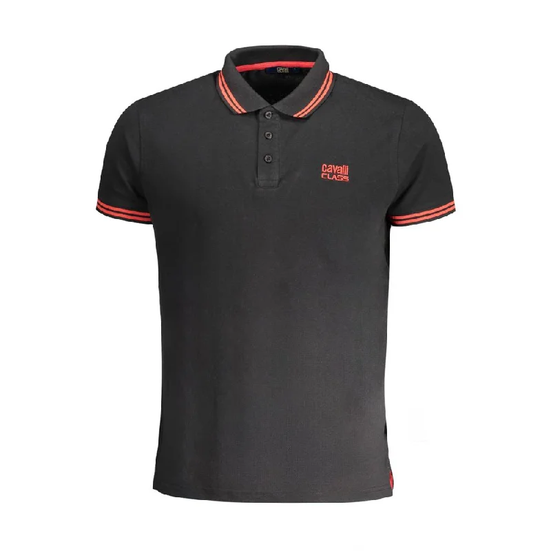 Men's Shirts with Logo EmbossmentsCavalli Class  Cotton Polo Men's Shirt