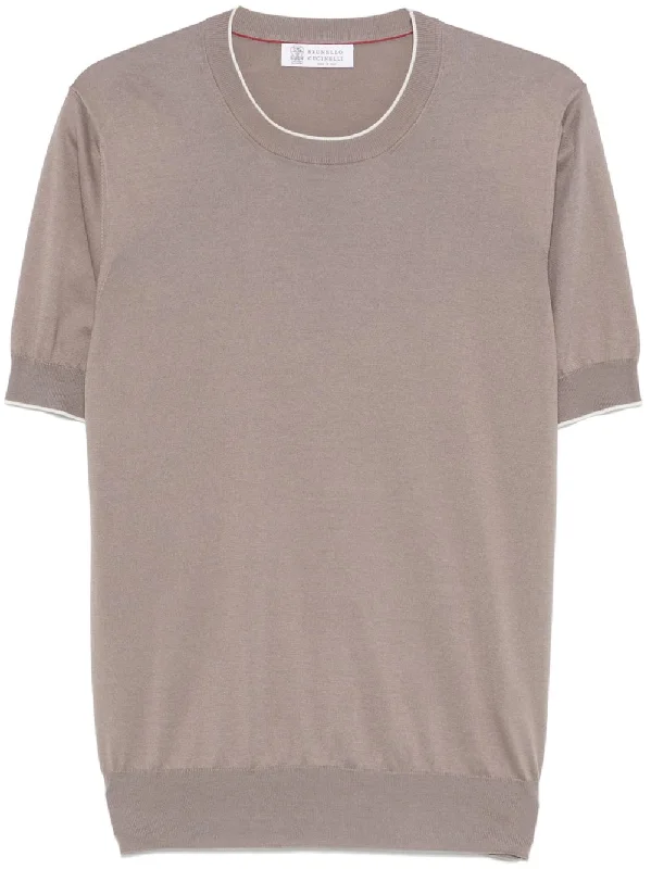 Men's Shirts with Appliqué DetailsBrunello Cucinelli Men's T-Shirts And Polos