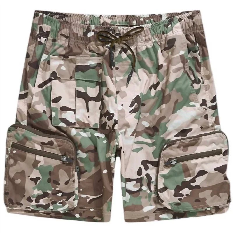 Functional Men's Multi-Pocket ShortsMen's Retro Altitude Cargo Shorts In Camo