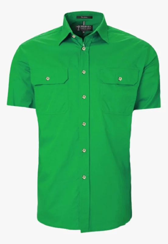 Men's Regular-Fit Shirts for a Classic FitPilbara Mens O/Front S/Sleeve Work Shirt RM500BTS