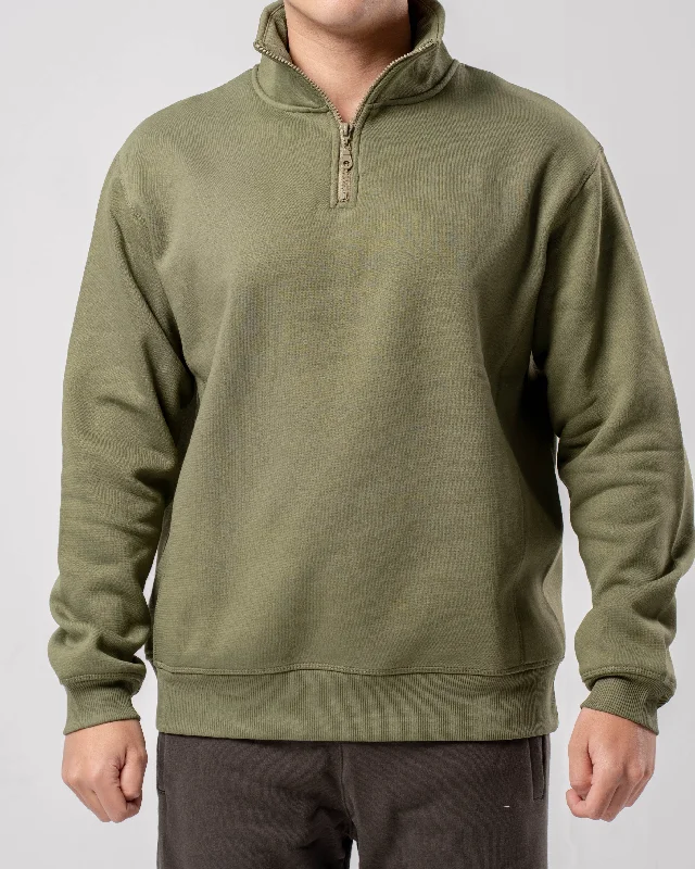Men's Shirts with Adjustable CuffsQuarter Zip Sweatshirt