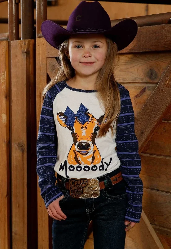 Men's Organic Cotton Shirts for Eco-ConsciousnessCruel Girl Girls Moody Cow Long Sleeve Shirt Men's Organic Cotton Shirts for Eco-ConsciousnessCruel Girl Girls Moody Cow Long Sleeve Shirt