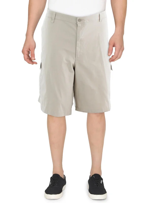 Machine-Washable Men's ShortsBig & Tall Mens Utility Cotton Cargo Shorts