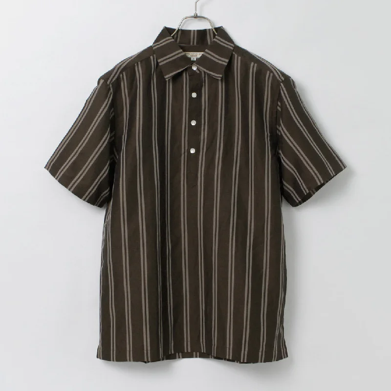 Warm Men's Fleece-Lined TopsROCOCO / Cupro linen woven poloshirt