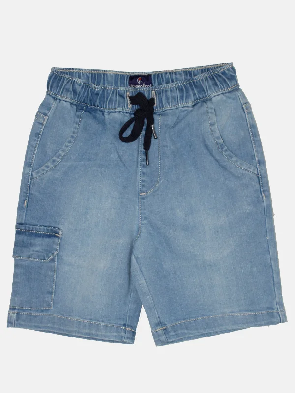 Adventure-Inspired Men's Outdoor Short PantsBoys Denim Cargo Shorts