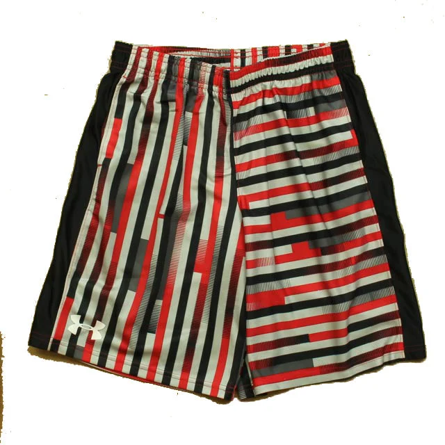 Tailored and Dressy Men's Short PantsUnder Armour Boys Gray | Black | Red Stripe Athletic Shorts