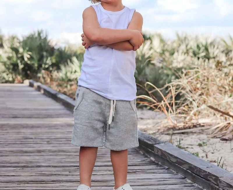 Oversized and Relaxed Men's Loungewear ShortsRusty Short In Heather Grey