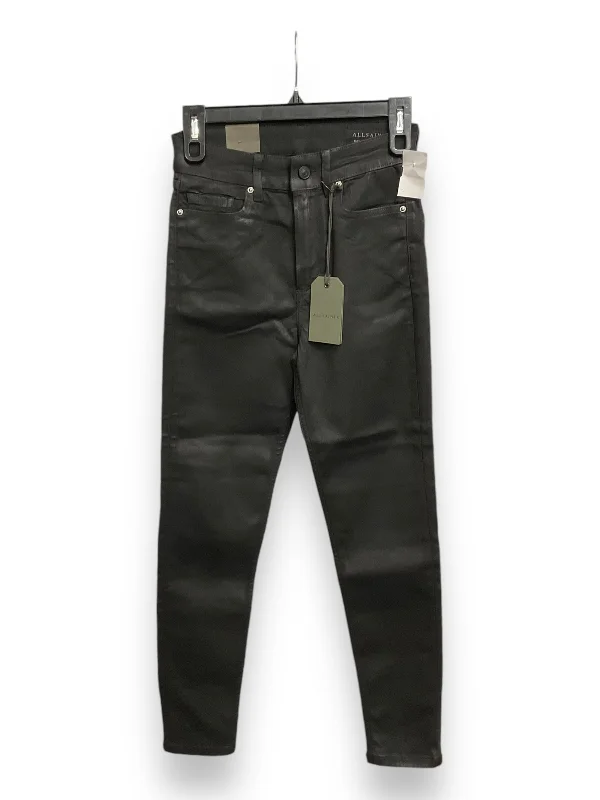 Flexible Stretch Men's JeansJeans Designer By All Saints In Black, Size: 2