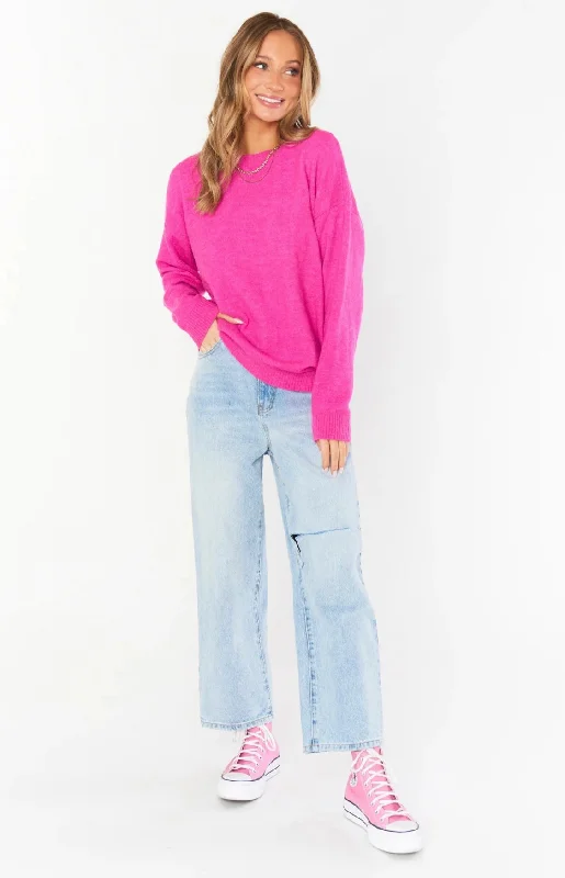 Men's Sweaters with ThumbholesFeel Good Sweater - Pink