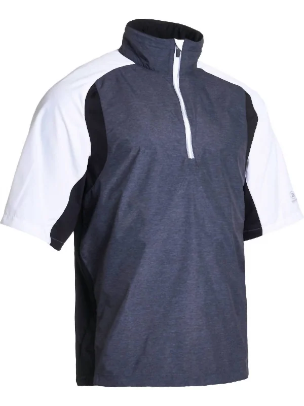 Men's Shirts with UV ProtectionMen's Formby Golf Wind Polo Shirt In Grey Melange