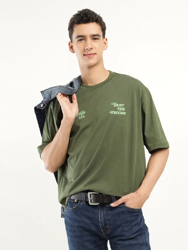 Men's Shirts with Antimicrobial TreatmentMen's Solid Loose Fit T-Shirt