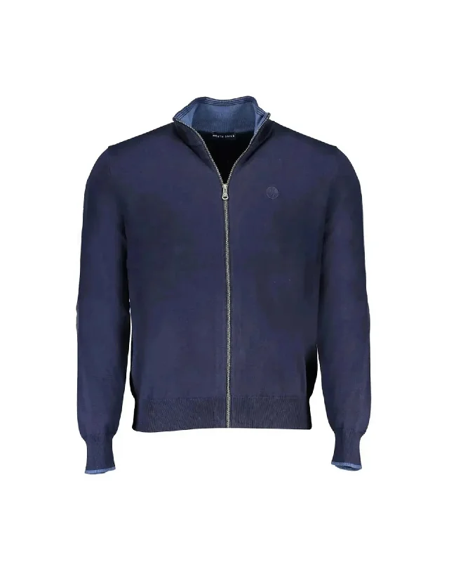Men's Sweaters with Checkerboard PatternsNorth Sails Men's Blue Cotton Sweater - M Men's Sweaters with Checkerboard PatternsNorth Sails Men's Blue Cotton Sweater - M