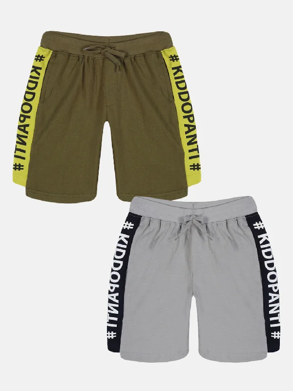 Stylish and Functional Men's Pattern ShortsBoys Cut & Sew Knee Length Shorts Pack of 2 Stylish and Functional Men's Pattern ShortsBoys Cut & Sew Knee Length Shorts Pack of 2