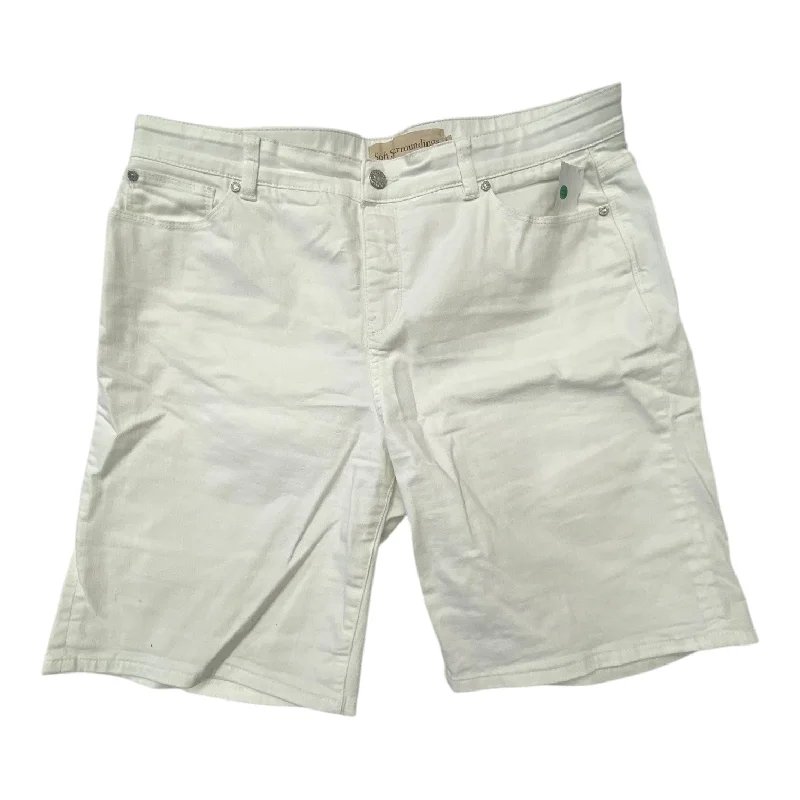 Summer-Appropriate Men's Lightweight ShortsShorts By Soft Surroundings In White Denim, Size:Xl Summer-Appropriate Men's Lightweight ShortsShorts By Soft Surroundings In White Denim, Size:Xl