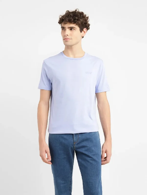 Striped Men's TopsMen's Solid Slim Fit T-shirt