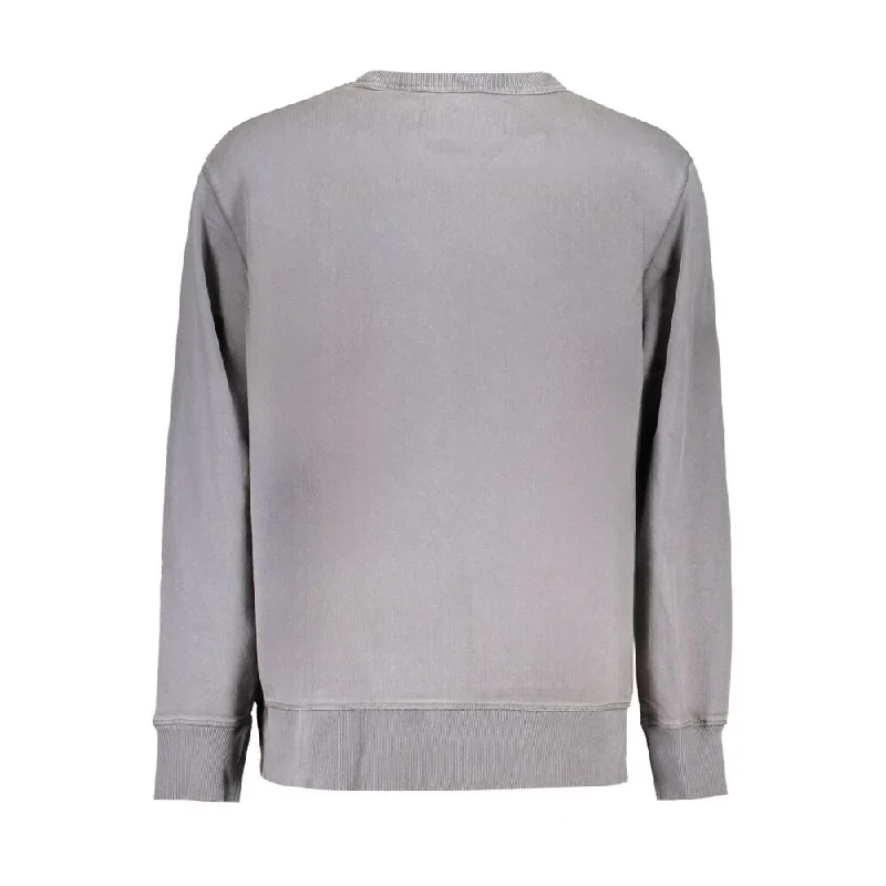 Men's Sweaters with Tailored FitsCalvin Klein Gray Cotton Men's Sweater