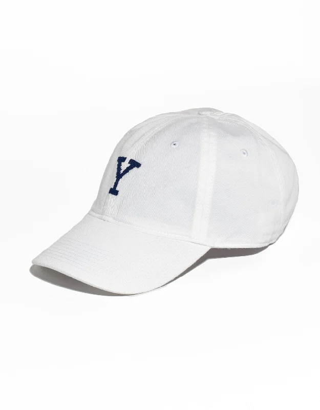 Oversized Fedora HatsYALE UNIVERSITY NEEDLEPOINT HAT - WHITE