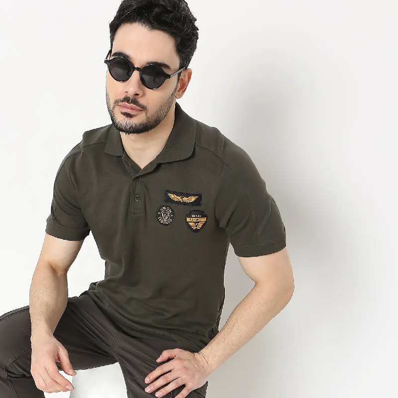 Men's Tailored Shirts for a Professional AppearanceModern Explorer - Militia Polo™ Cavillary Twill Solid T-Shirt Men's Tailored Shirts for a Professional AppearanceModern Explorer - Militia Polo™ Cavillary Twill Solid T-Shirt