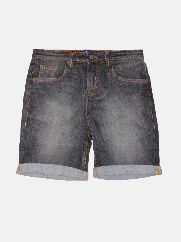 Comfort-First Men's Elastic Waistband Casual ShortsBoys Fashion Denim Rollup Shorts Comfort-First Men's Elastic Waistband Casual ShortsBoys Fashion Denim Rollup Shorts
