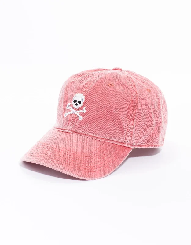 Designer Fedora HatsJOLLY ROGER NEEDLEPOINT HAT - NANTUCKET RED