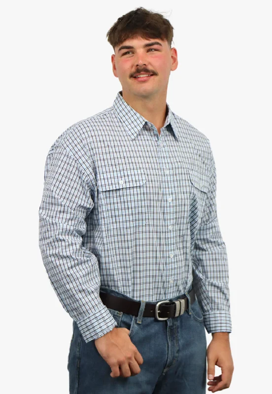Men's Checked Short-Sleeve Shirts for Summer FunBisley Mens Long Sleeve Shirt