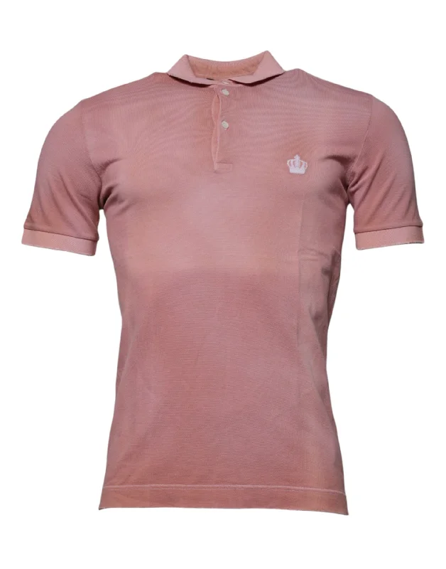 Men's Shirts for Beach OutingsDolce & Gabbana Crown Colla Short Sleeve Polo Men's T-shirt (Pre-Owned) Men's Shirts for Beach OutingsDolce & Gabbana Crown Colla Short Sleeve Polo Men's T-shirt (Pre-Owned)