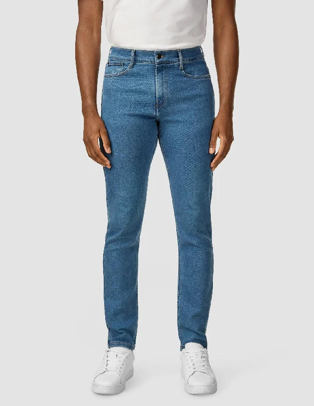 High-Quality Men's JeansClassic Jeans Slim Light Blue