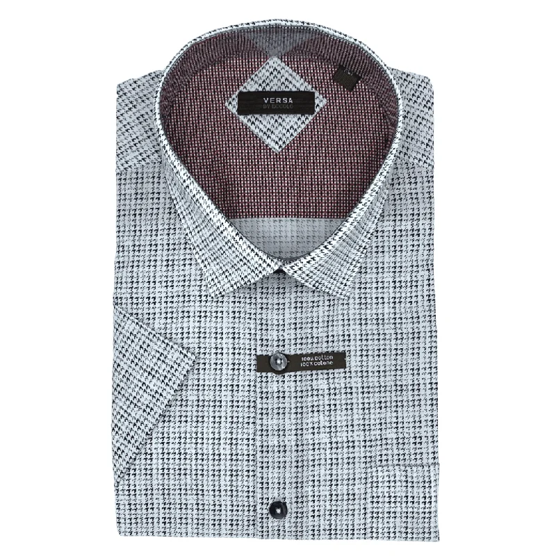 Men's Organic Cotton Shirts for Eco-ConsciousnessVersa by Eccolo 100% Cotton Short Sleeve Sport Shirt - PR4AD-T - White 2