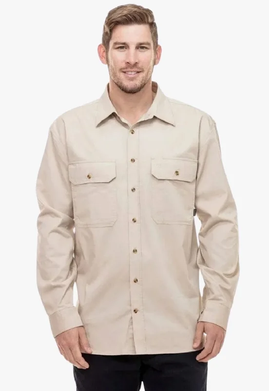 Men's Cowboy Shirts for Western StyleSwanndri Mens Byron Open Front Work Shirt