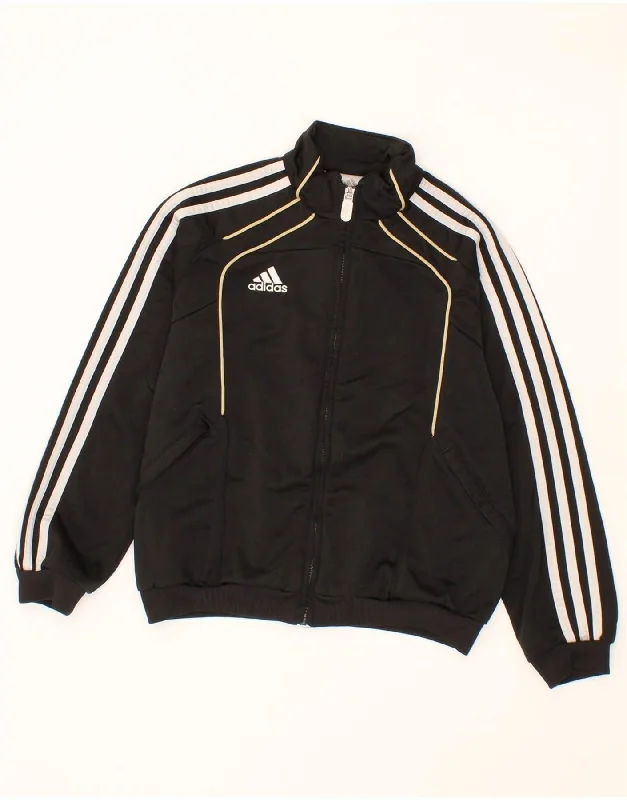 Classic Derby HatsADIDAS Boys Tracksuit Top Jacket 9-10 Years Black Polyester