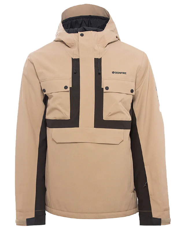 Formal Top HatsBonfire Mens Ridge Pullover Anorak Jacket - Desert - 2021