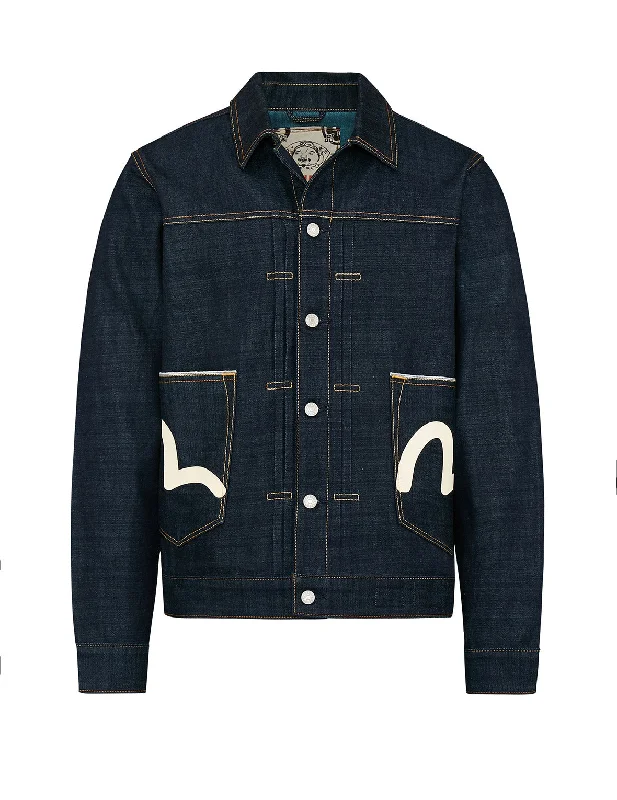 Women's Bucket HatsBrushstroke Daicock Deconstructed Denim Jacket