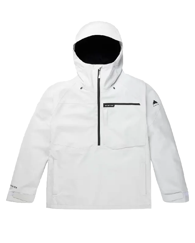 Durable Work HatsBurton Men's Pillowline Gore-Tex 2L Anorak Snow Jacket - Stout White Durable Work HatsBurton Men's Pillowline Gore-Tex 2L Anorak Snow Jacket - Stout White