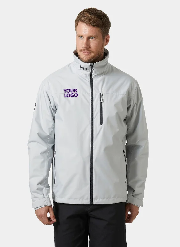 Designer Fedora HatsHelly Hansen Crew Midlayer Custom Jackets, Grey Fog