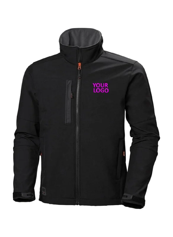 Customized Baseball CapsHelly Hansen Kensington Softshell Custom Jackets, Black