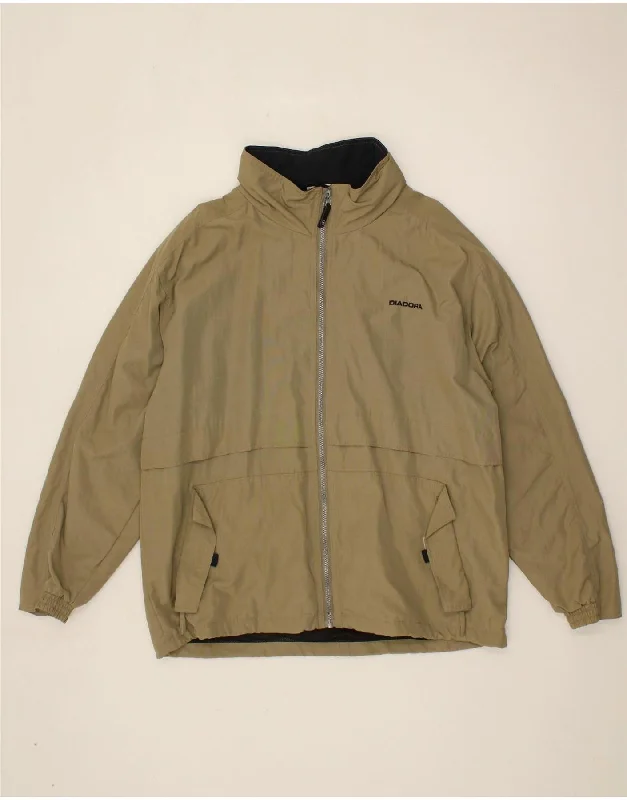 Girls' Beanie HatsDIADORA Mens Hooded Rain Jacket UK 42 XL Beige Polyamide