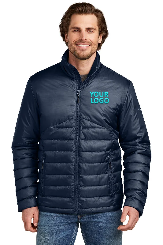 Men's Coats with Slim FitsEddie Bauer Custom Quilted Jackets, River Blue Navy