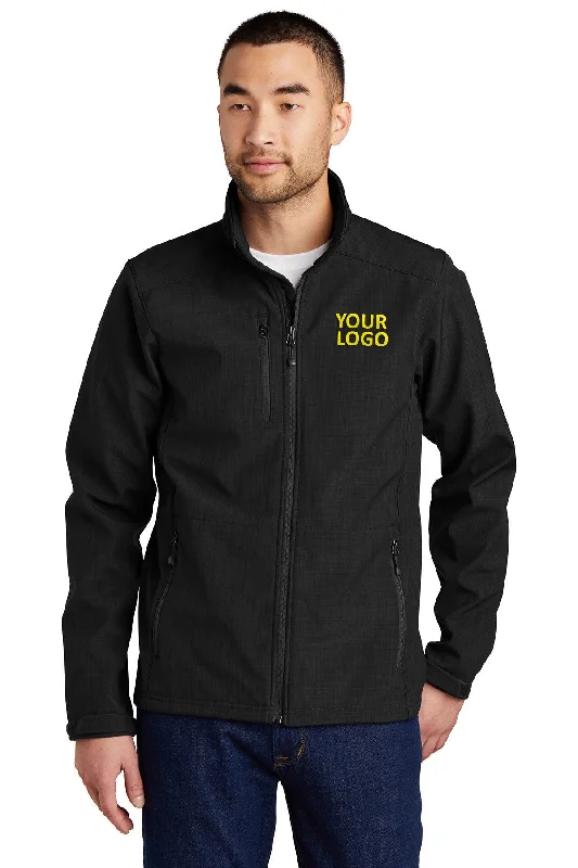 High-Quality Work HatsEddie Bauer Shaded Crosshatch Custom Soft Shell Jackets, Black High-Quality Work HatsEddie Bauer Shaded Crosshatch Custom Soft Shell Jackets, Black