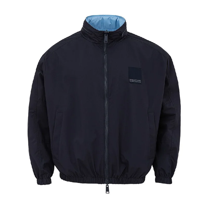 Sun-Protective Beach HatsElegant Blue Polyester Jacket For Men