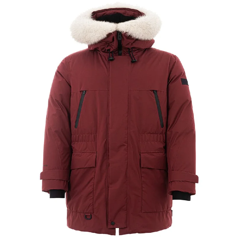Kids' Sun HatsElegant Bordeaux Polyester Jacket For Men