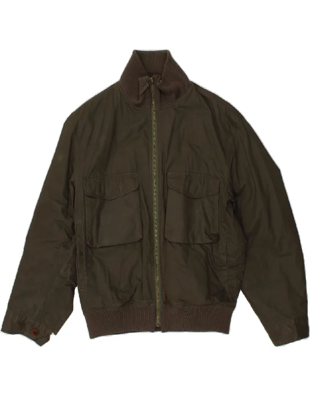 Casual Beanie CapsHENRY COTTONS Mens Bomber Jacket IT 46 Small Khaki