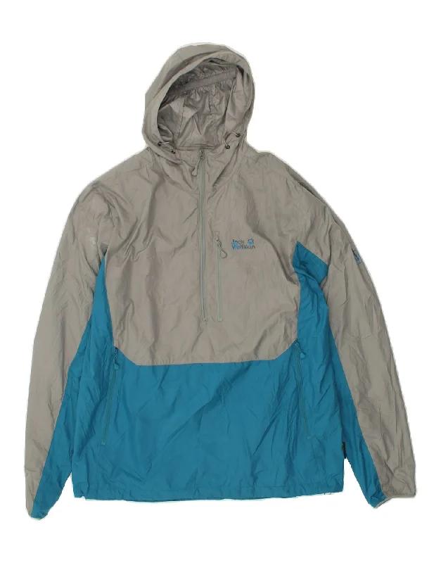 Colorful Straw HatsJACK WOLFSKIN Mens Hooded Pullover Rain Jacket UK 40/42 Large Grey