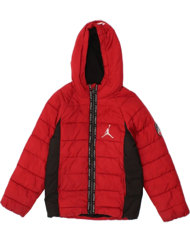 Protective Hard HatsJORDAN Boys Graphic Padded Jacket 8-9 Years Small Red Colourblock Protective Hard HatsJORDAN Boys Graphic Padded Jacket 8-9 Years Small Red Colourblock