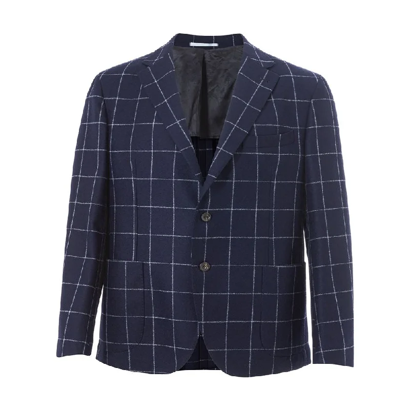 Formal Derby CapsLuxurious Italian Wool Jacket For Men