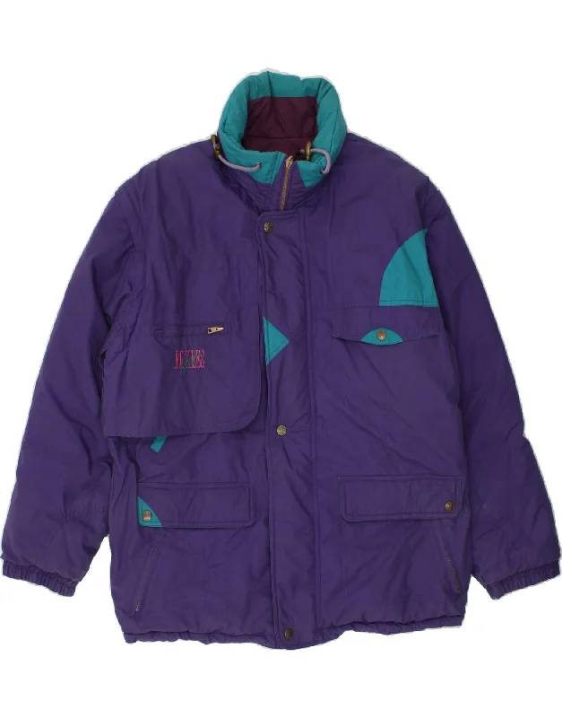 Youth Snapback HatsMC KEES Mens Reversible Padded Jacket UK 42 XL Purple Colourblock Cotton Youth Snapback HatsMC KEES Mens Reversible Padded Jacket UK 42 XL Purple Colourblock Cotton