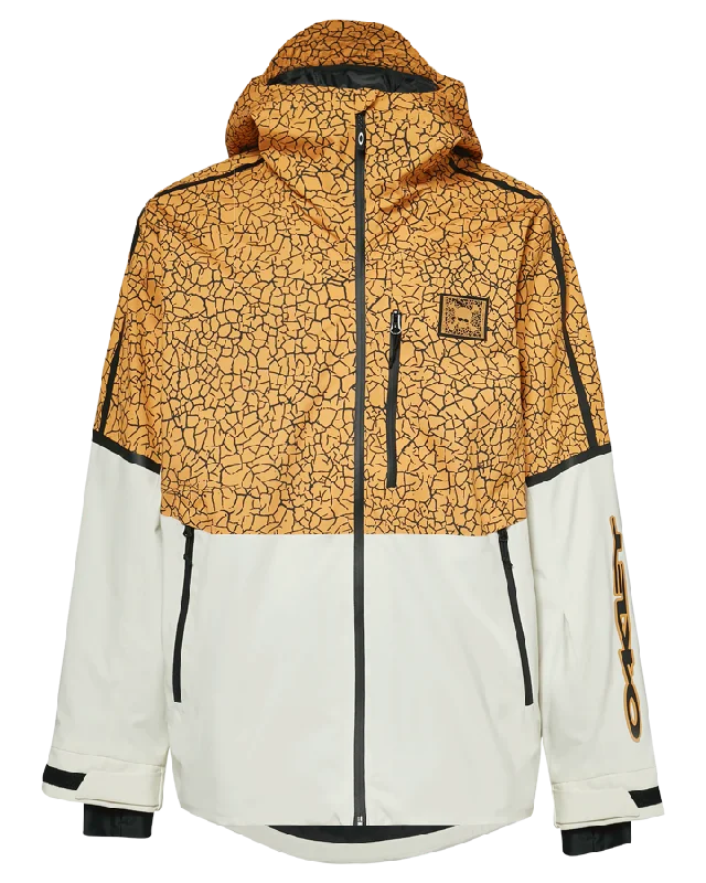 Boys' Baseball CapsOakley Tc Gunn 2.0 Rc Shell Jacket Snow Jacket - Yellow Crackle Pt/White Boys' Baseball CapsOakley Tc Gunn 2.0 Rc Shell Jacket Snow Jacket - Yellow Crackle Pt/White