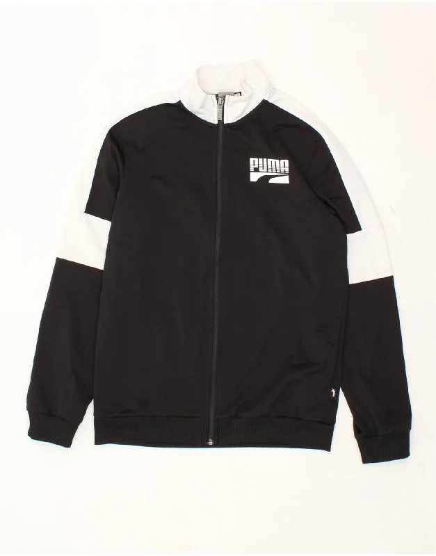 Designer Fedora HatsPUMA Boys Graphic Tracksuit Top Jacket 13-14 Years XL Black Colourblock Designer Fedora HatsPUMA Boys Graphic Tracksuit Top Jacket 13-14 Years XL Black Colourblock